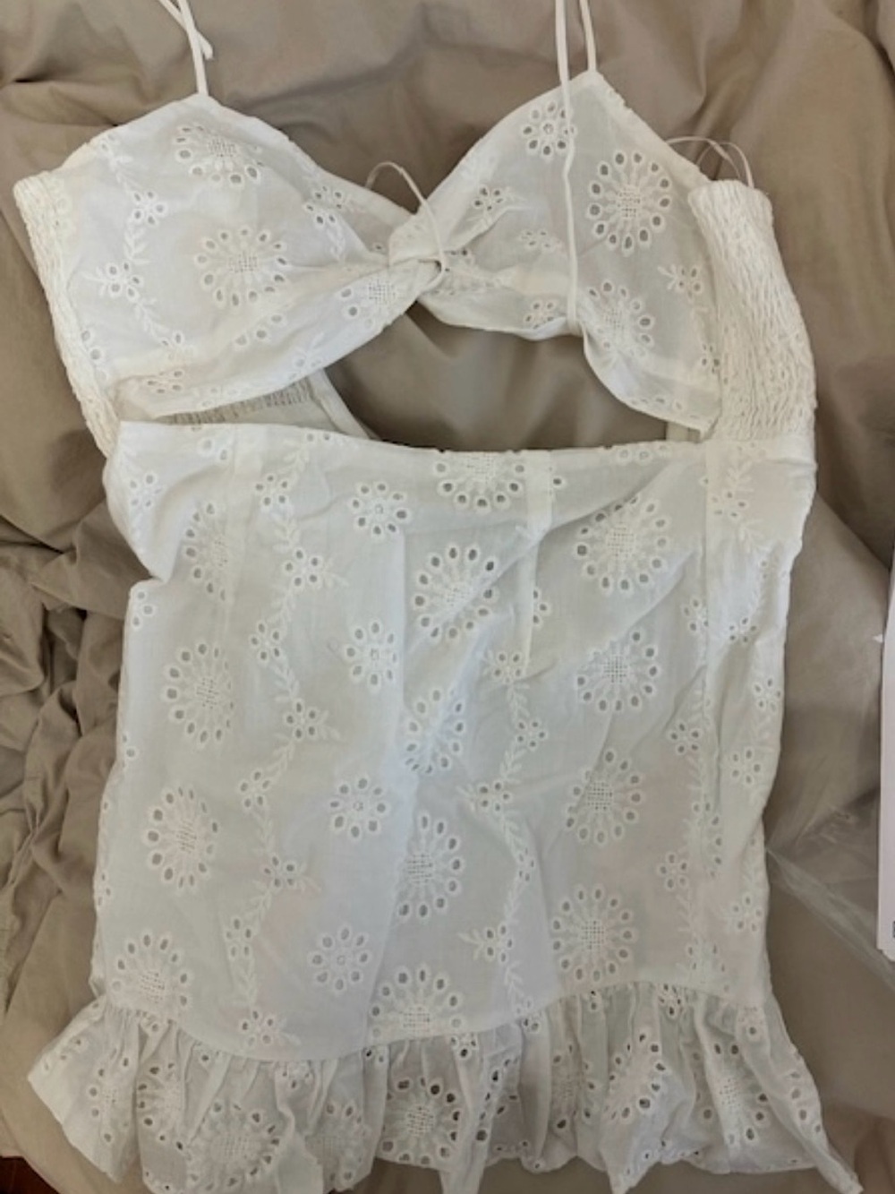 Women’s White Eyelet Dress